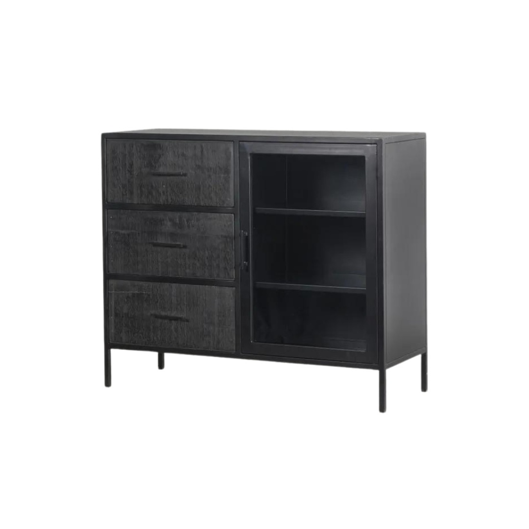 Melve Iron Sideboard - Black 106cm image 0